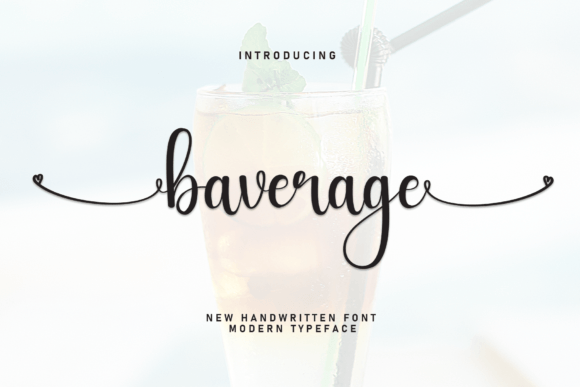 Baverage: A Sweet, Friendly Handwritten Font for Warm Branding