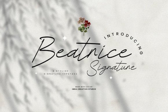 Beatrice Signature: A Sophisticated Script Font for Digital Branding