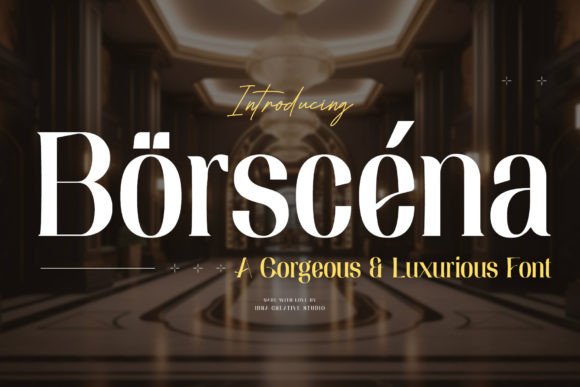 Borscena: A Luxury Serif Font That Elevates Real Small Business Branding