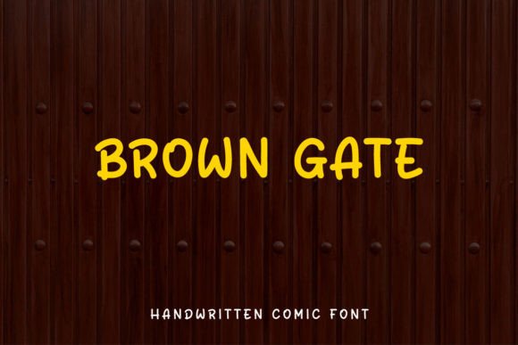 Brown Gate: A Handwritten Comic Font That Delivers Personality at a Glance