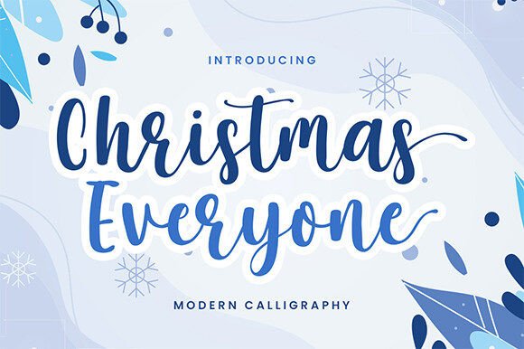 Christmas Everyone: A Playful Script Font for Digital Branding