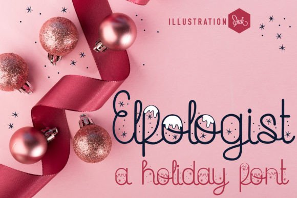 Elfologist: A Handwritten Script Font with Wintry Charm