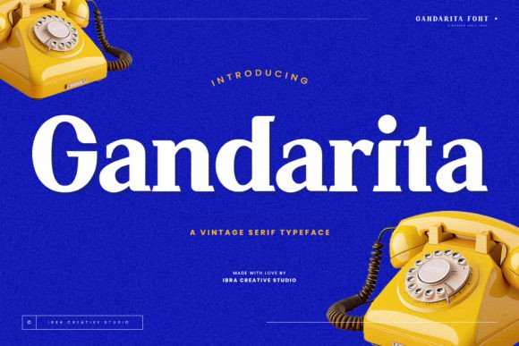 Gandarita: A Vintage Serif Font for Trusted Branding