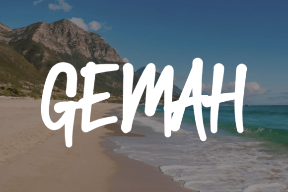 Gemah: A Handwritten Font That Elevates Your Handmade Products