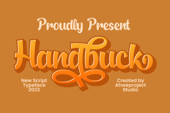 Handbuck: A Refined Display Script Font for Thoughtful Branding