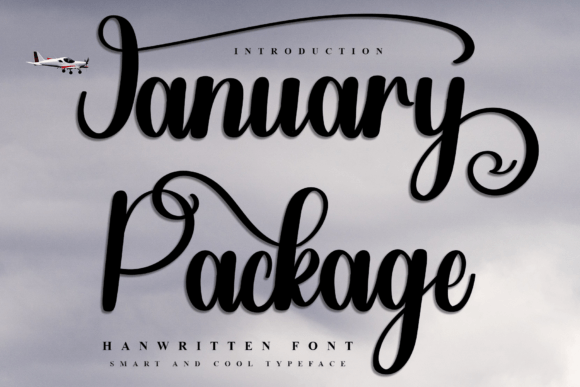 January Package: A Festive Script Font for Digital Branding