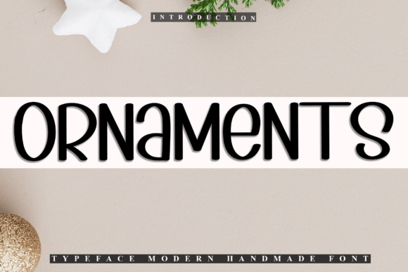 Ornaments: A Festive Script Font for Editorial Charm