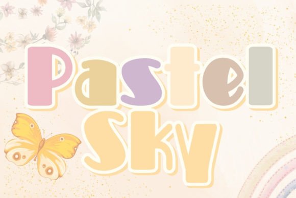 Pastel Sky Font: A Delightful Display Typeface for Digital Branding