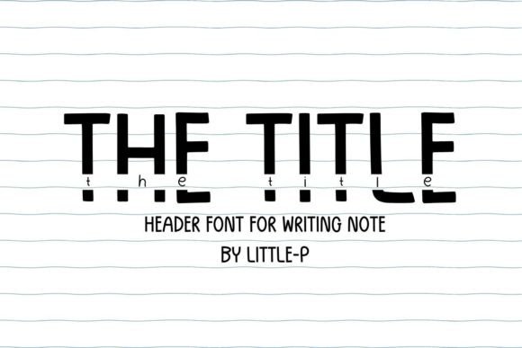 The Title: A Distinctive Script Font for Editorial Impact