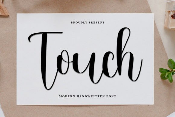 Touch: A Festive Script Typeface for Joyful Editorial Moments