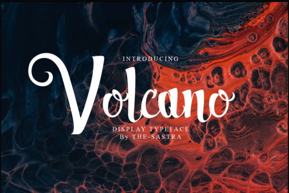 Volcano Font: A Bold, Fluid Script for Handmade Labels & Printables