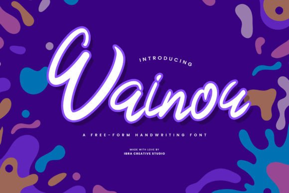 Wainou: A Free-Form Handwriting Font for Expressive Digital Branding