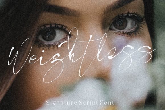 Weightless: A Script Font That Lifts Editorial Mood