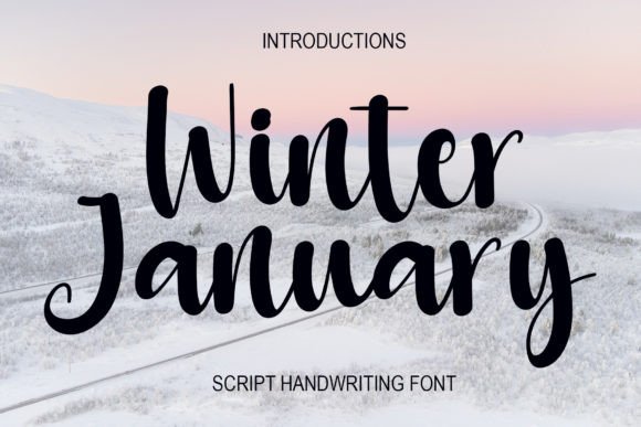 Winter January: A Handwritten Script Font for Elegant Web Design