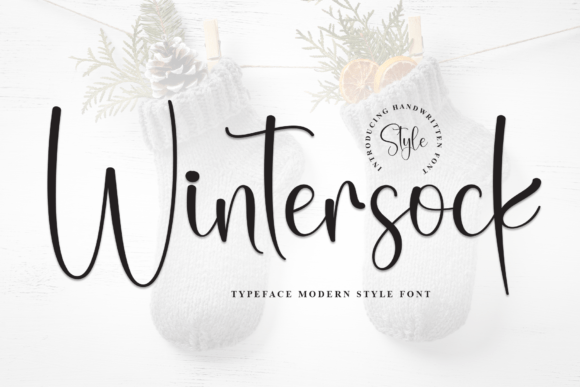 Wintersock: A Modern Script Font for Editorial Design